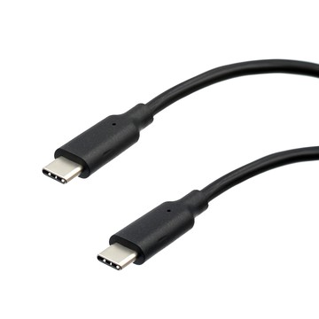 iLeco E-mark智慧快充晶片 Type C-Type C傳輸線 5A大電流100W功率  1m  黑色  1條