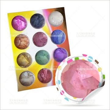 五光十色 | 指甲彩繪美甲面裝飾品-12格彩色貝殼片[59246]