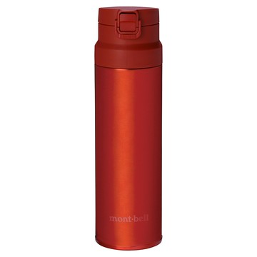 【【蘋果戶外】】mont-bell 1134174【0.75L】Alpine Thermo Bottle 彈開式雙層不鏽鋼登山保溫瓶 保溫杯 水壺 隨身杯 SUS304+SUS316不鏽鋼 750ml 紅 灰 銀