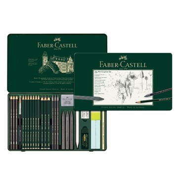 【Faber-Castell】輝柏 專業素描套裝26項 /盒 112974