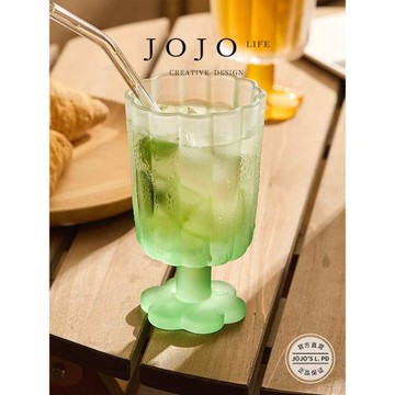 JOJO'S L. PD.xpert.矮腳雞尾酒杯中古彩色高顏值冰激凌杯 | 水霜