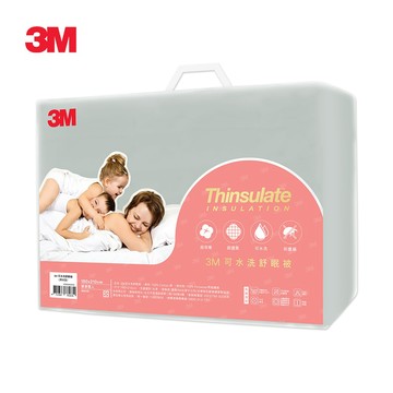 3M 可水洗舒眠被-標準雙人(清水灰)