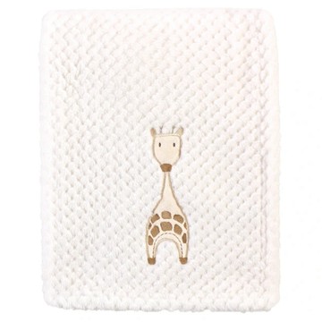 HUDSON BABY 立體觸感巧柔鬆餅毯 100%聚酯纖維  102 x 76cm  奶白色