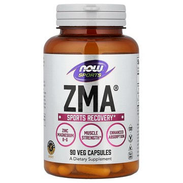 NOW Foods, 運動，ZMA®，90 粒素食膠囊
