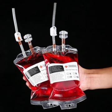 Beverage Blood Bag Halloween Blood Bag飲料血袋 萬圣節血袋