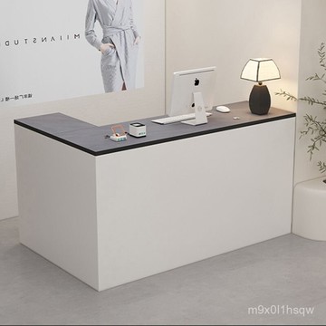 免運 收銀臺小型服裝店店鋪簡約吧臺女裝美容院前臺櫃臺現代接待 收銀臺 公司前臺 接待臺 小型吧臺桌 收銀臺現代櫃檯