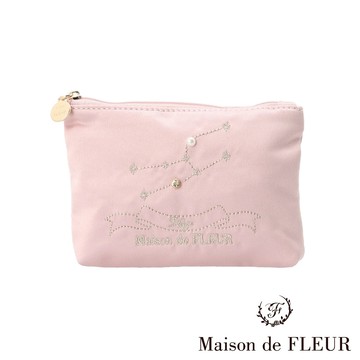 Maison de FLEUR 浪漫十二星座系列寶石緞面手拿包(8A34FJJ0800)