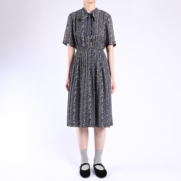 Vintage 日本古著洋裝 / 雪紡洋裝、復古洋裝、無袖洋裝、連身裙