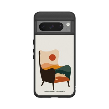 Pixel 8 Pro SolidSuit 黑 - ilovedoodle (Lim Heng Swee) - Cat Landscape - Chair 貓咪椅子