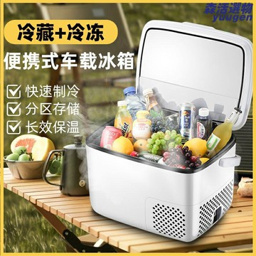 【宿舍單人必備】迷你小冰箱 車載冰箱 小冰櫃 宿舍冰箱 單人冰箱 冷藏冷凍兩用 靜音節能 家用車載兩用 租房宿舍神器