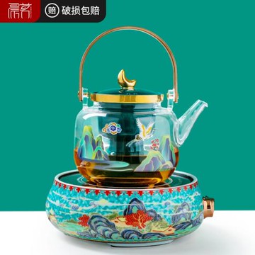 煮茶壺玻璃蒸茶器套裝全自動家用復古養生壺茶具燒水壺電陶爐套裝
