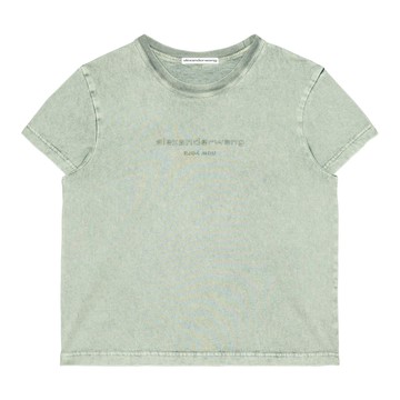 alexanderwang Logo棉質平紋針織布緊身t 恤