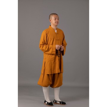 現貨供應 弘喧 佛教 僧服 出家人 衣服 短掛 棉麻竹節 吸汗 柔軟 透氣 和尚 出家眾 僧人 高僧 外出 禮佛
