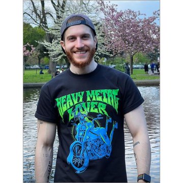 嘎嘎重金屬愛好者HEAVY METAL LOVER嘎嘎LADY GAGA自制野周邊短袖