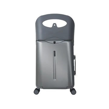 【MiaMily】恣意漫行 2 in 1 行動頭等艙行李箱 18吋 - 深炭灰