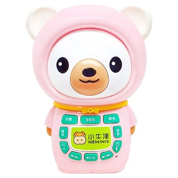 NEW WIS 小牛津 365 帽T熊故事機 第六代 內建4200首歌曲 支援藍牙連接 中/台/客/英/日多語言  櫻花粉  1盒