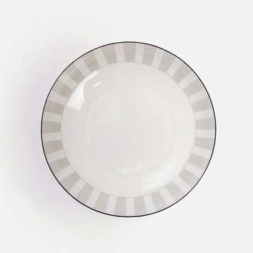克萊歐骨瓷深盤19.3cm 卡瑞莎灰白