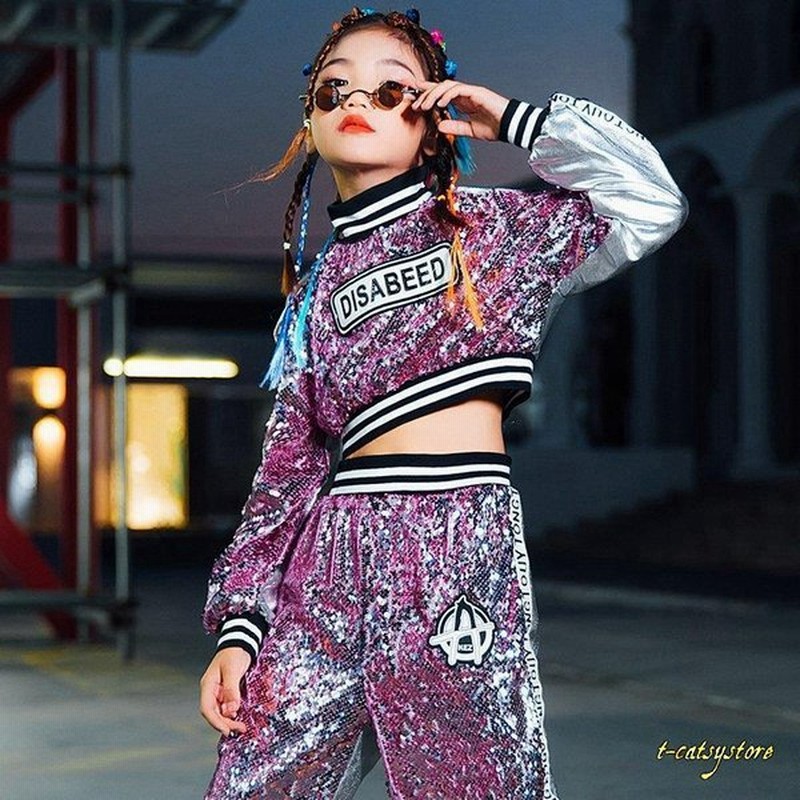 キッズダンス衣装 白 Jazz 子供服 ヒップホップ 女の子 K Pop キッズ 演出服