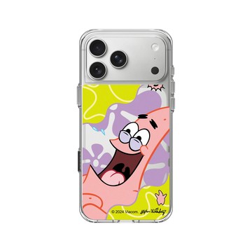 iPhone 17 Pro Max Clear Case（相機按鈕） 透明 - 海綿寶寶 SpongeBob - 派大星哈哈哈
