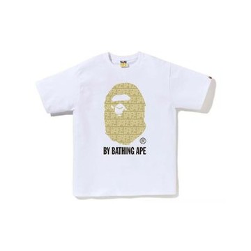 BAPE Logo Monogram By Bathing Ape Tee 猿人 滿版字母 短袖 白色 RAY-26