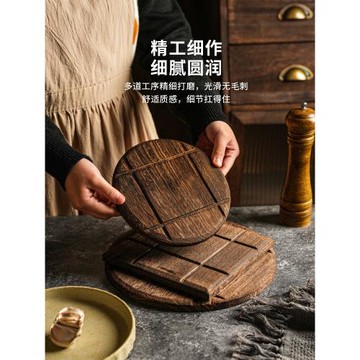 舍里木質隔熱墊砂鍋隔熱專用墊加厚餐墊大號砂鍋墊防燙桌墊子碗墊