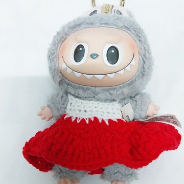 Laboo V1 V2 紗娃娃套裝，紅，白色，可愛，適合作為禮物或收藏。