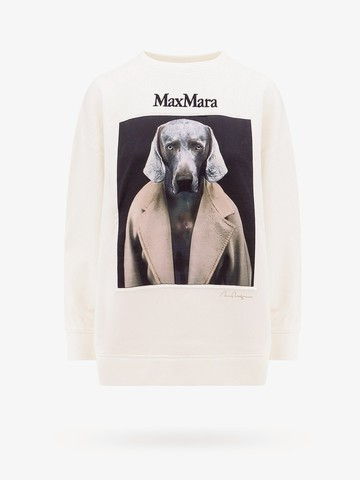 Cotton sweatshirt with frontal embroidery - MAX MARA - gender_Woman
