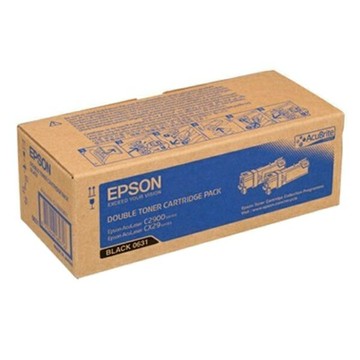 【CUBE卡最高10%回饋】EPSON S050631 原廠黑色雙包裝碳粉匣 適用 AL-C2900N/CX29NF