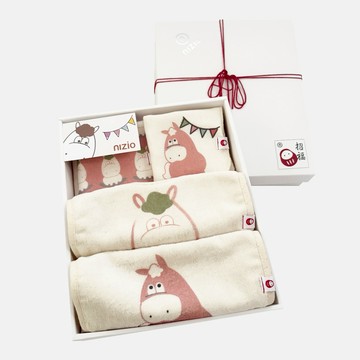 【nizio】馬年限定－LOLOMA 彌月禮盒五件組 (附禮袋+禮盒搭配紅棉線)