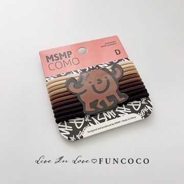 Bi入基礎款~十根裝高彈力簡約耐用橡皮筋皮套扎馬尾頭繩黑色皮圈