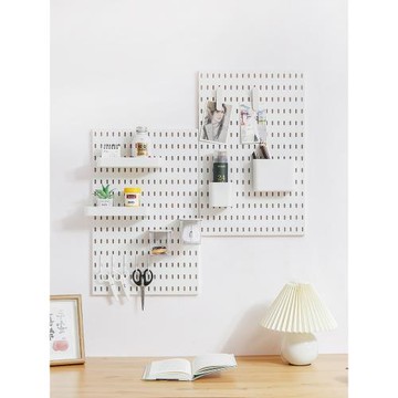 特大號洞洞板自粘免打孔置物架廚房墻面免釘掛板浴室墻上收納神器