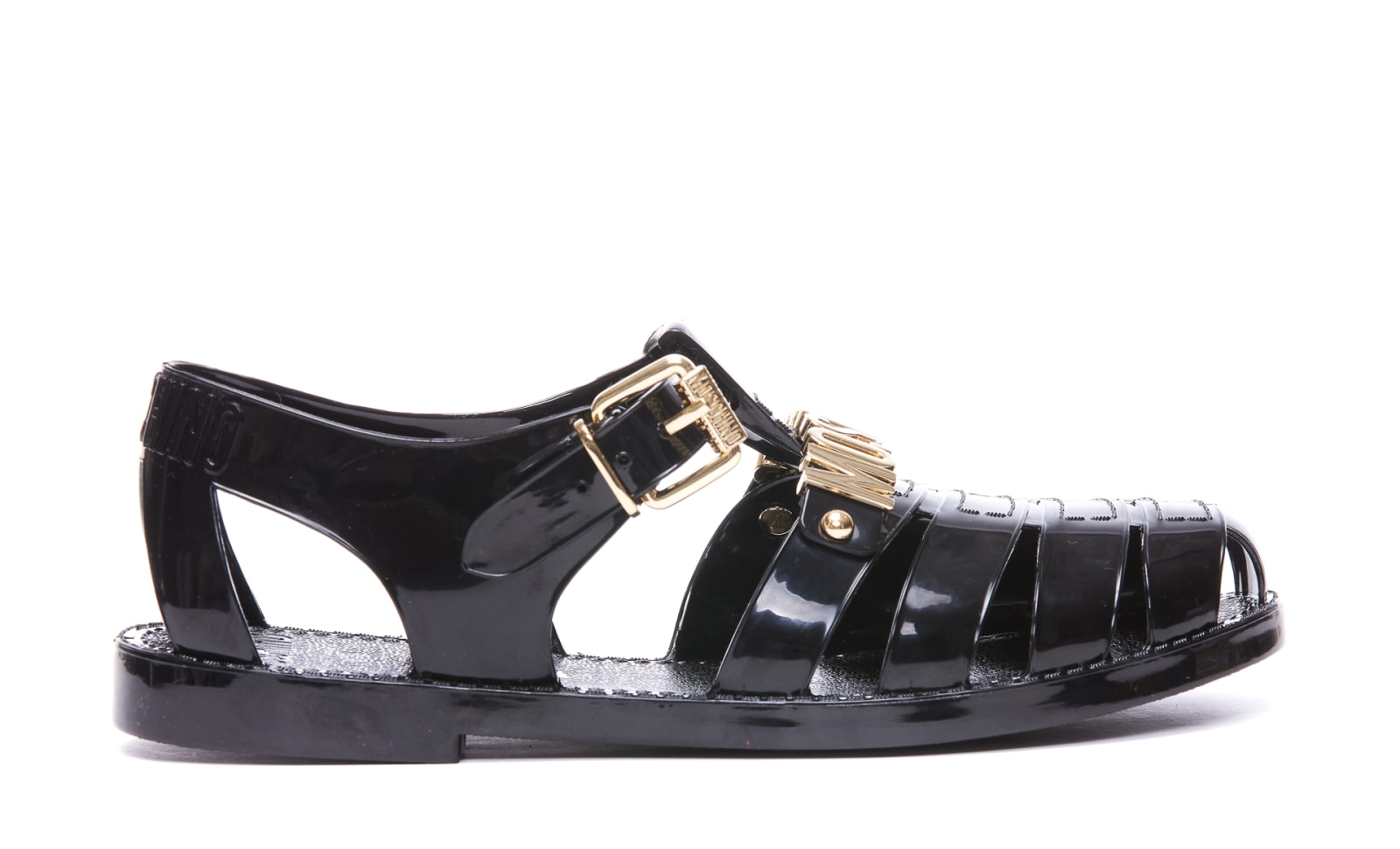 Moschino Jelly Sandals With Lettering Logo