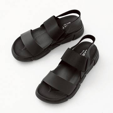 CARET 男女通用彈性綁帶涼鞋  280  黑色的