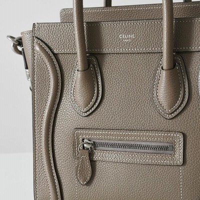CELINE セリーヌ ラゲージ ナノ ドラムドカーフスキン 2WAYバッグ 
