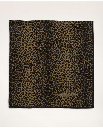 Brooks Brothers Women's Animal Print Scarf