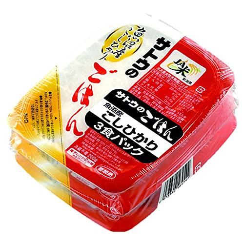 サトウ食品 魚沼産こしひかり 200g×3食パック