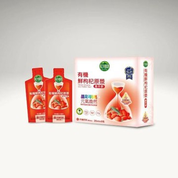 Q-Life 享活 有機鮮枸杞原漿晶萃 35mlx8包x10盒 原汁 維他命C 枸杞油 水潤 晶亮 紅潤 果香酸甜無藥味