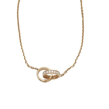Cartier 卡地亞 18K玫瑰金 鑽石 Love 項鍊 B7013900 【二手名牌BRAND OFF】