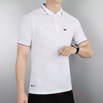 【高品質】POLO衫 素面 微彈 涼感排汗衣 NK翻領短袖 有型工作服 短袖polo衫男 1245 白 黑 灰 寶藍