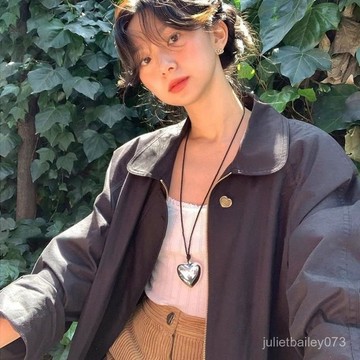 ♡ 𝑪𝒉𝒊𝒄 𝒖 ♡fever韓國衕款博主愛心吊墜項鏈新款爆款配飾鎖骨