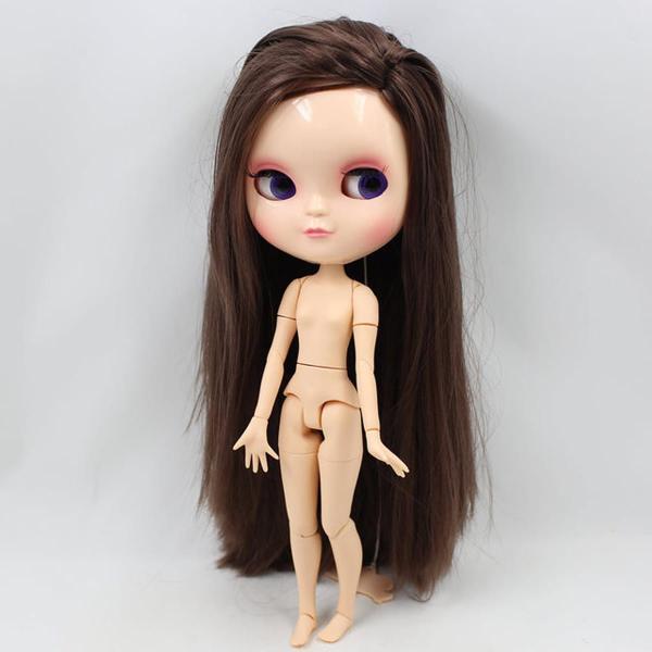 人形シリーズ茶色のストレートヘアでアゾン関節体1 bjd ob24かわいい