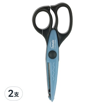 Tomato花邊剪刀 TS-18005 DIY手作剪紙必備 輕鬆剪出獨特花邊  閃電  2支