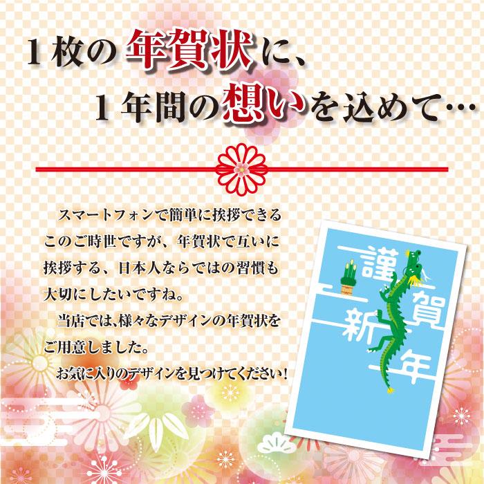 年賀状 年賀はがき 12枚 お年玉付き 2024年 差出人なし（デザイン：HA173） たつ 龍 竜 辰年 かわいい イラスト 10枚＋2枚
