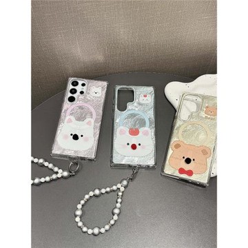 創意立體鼻子貓咪狗狗適用三星GalaxyS24手機殼S24+/S24Ultra可愛少女S23FE/S23+防摔S22/S22Ultra防滑保護套