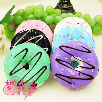 法式仿真甜甜圈模型食物攝影道具家居櫥柜餐桌裝飾品早教道具