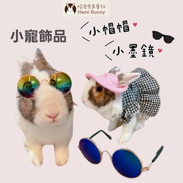 哈密兔事·兔子飾品區｜兔兔墨鏡 帽子  兔兔打扮區 兔子拍照龍貓拍照用品 兔用品、倉鼠龍貓拍照頭飾裝扮