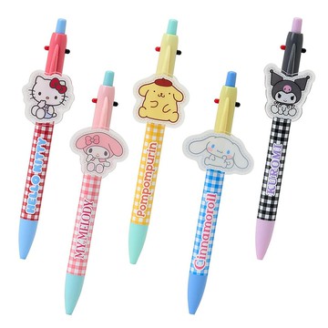 Sanrio 三麗鷗 格紋系列 兩色原子筆+自動鉛筆 0.5mm