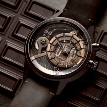 THE ELECTRICIANZ Steel Blue Z  45mm 消光獨家電路發光手錶ZZ-A4C/01-CLC