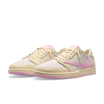Travis Scott x Nike Air Jordan 1 Low OG SP 淺粉倒鉤 女段 IQ7604-100