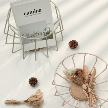 camino｜BENITO 置物籃 高低 粉紅 薄荷綠 四款 - 清新薄荷綠高款